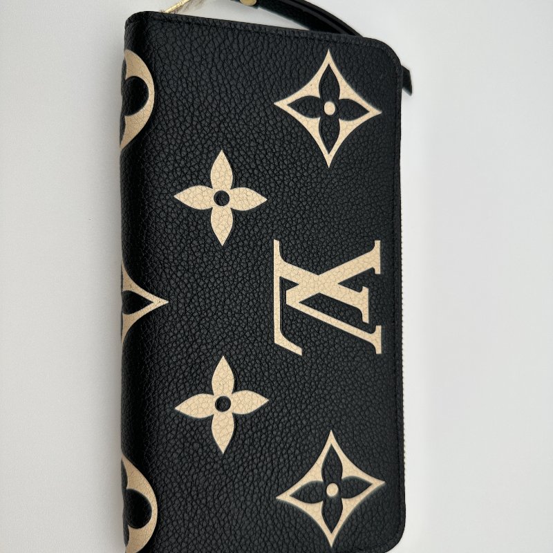 路易威登 Monogram Empreinte Zippy 皮夾 黑色-3