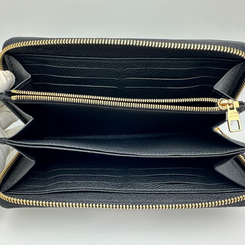 路易威登 Monogram Empreinte Zippy 皮夾 黑色-7