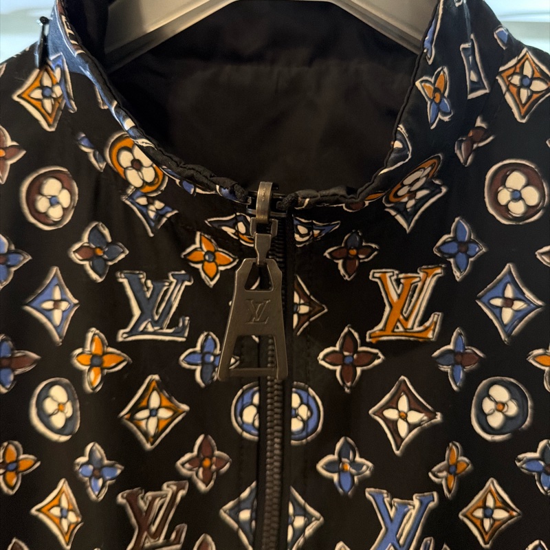 Lv logo 縮口外套兩面穿-3