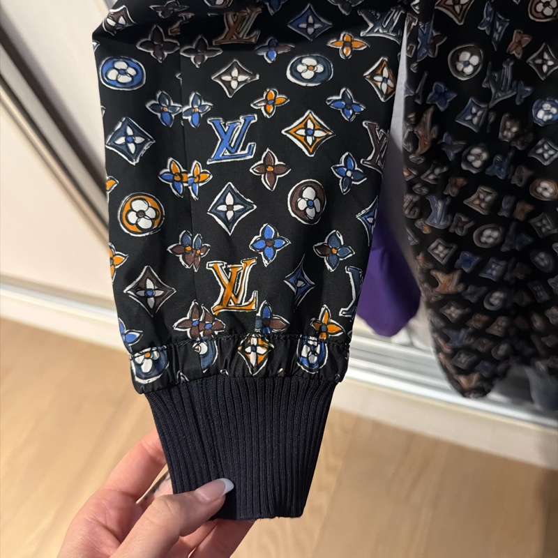 Lv logo 縮口外套兩面穿-5