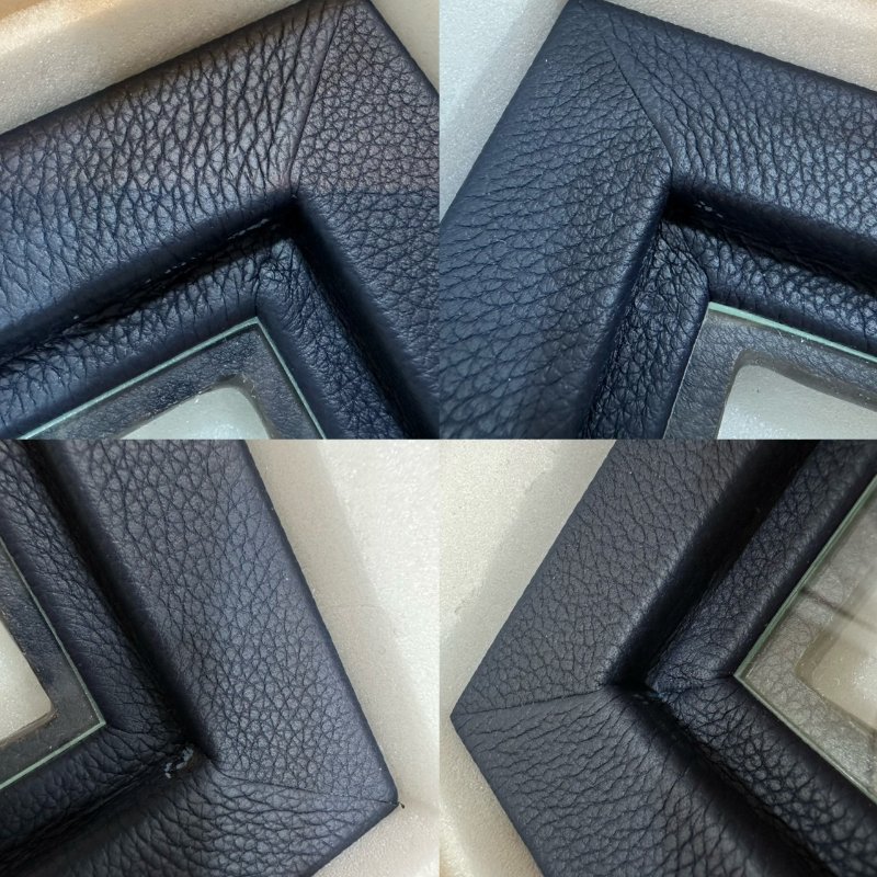 LV 全新經典滿版Logo皮革相框-9