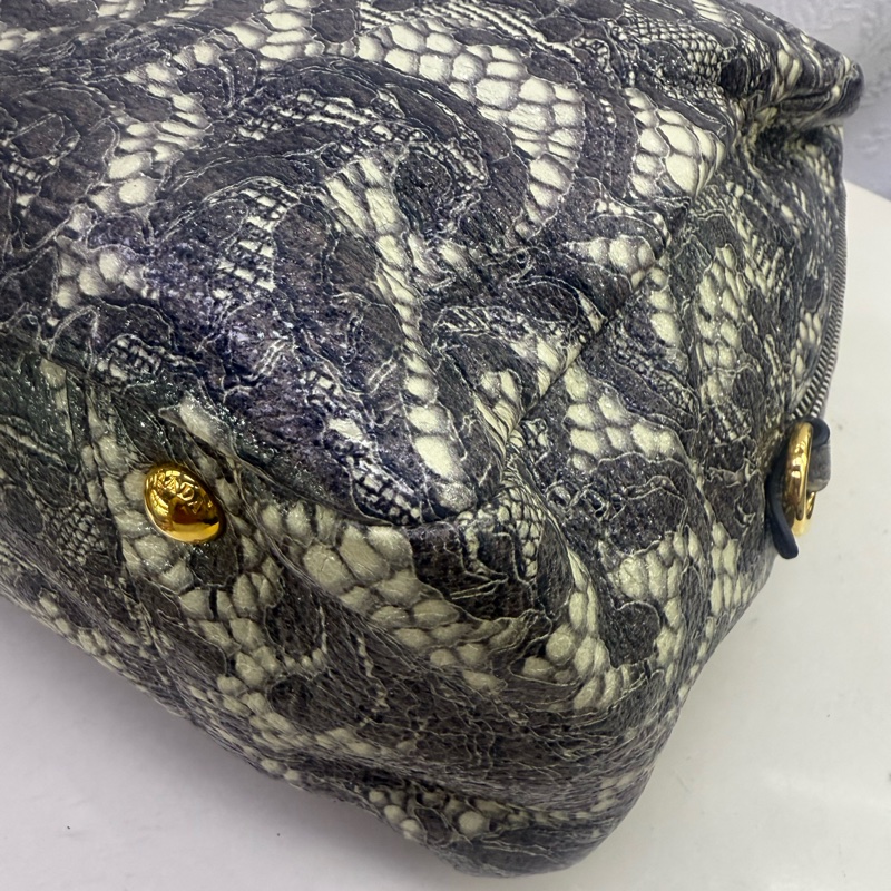 Prada Cervo Lux Print 手提包-6