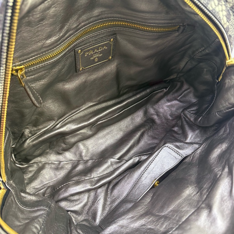 Prada Cervo Lux Print 手提包-8