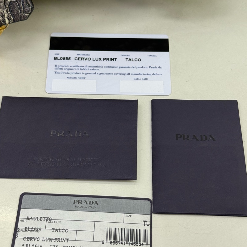 Prada Cervo Lux Print 手提包-10