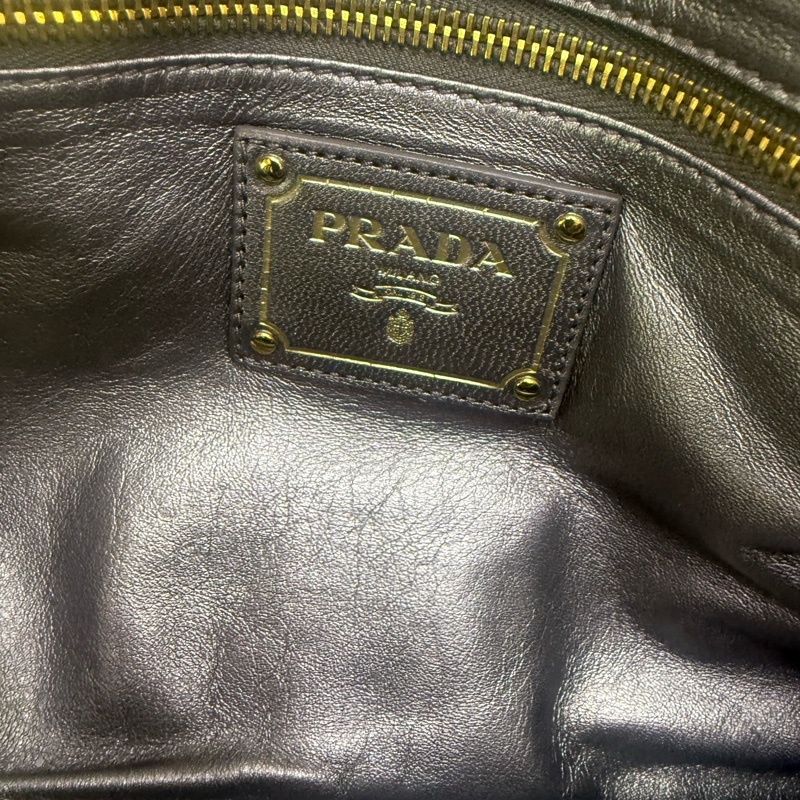 Prada Cervo Lux Print 手提包-12