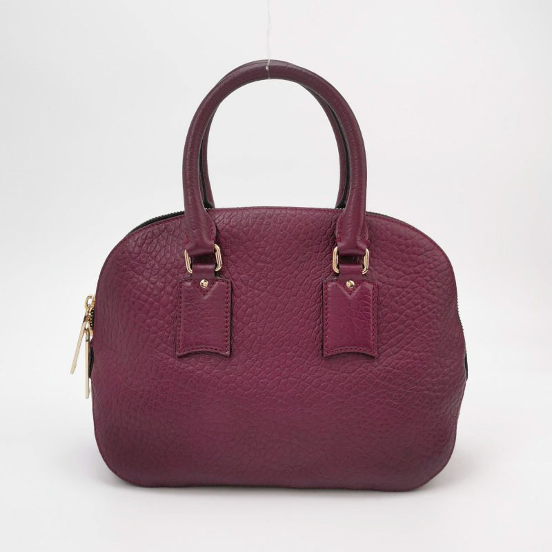 Burberry 牛皮純色字母Logo斜背包單肩包-4