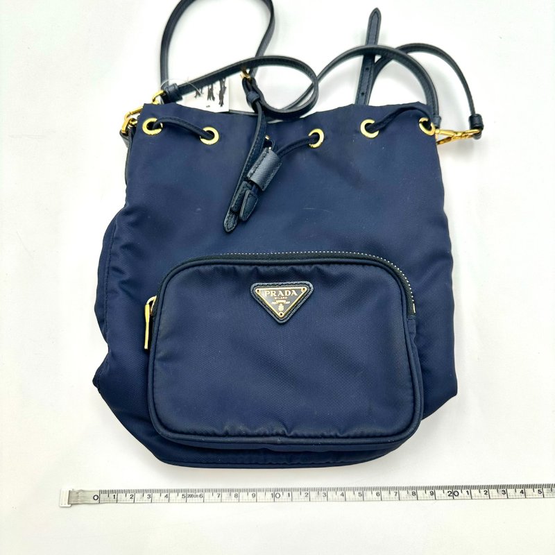 【美收精品】PRADA 藍色單肩包 B-880【隔月月中將轉賣至日本 上架期限30天】-10