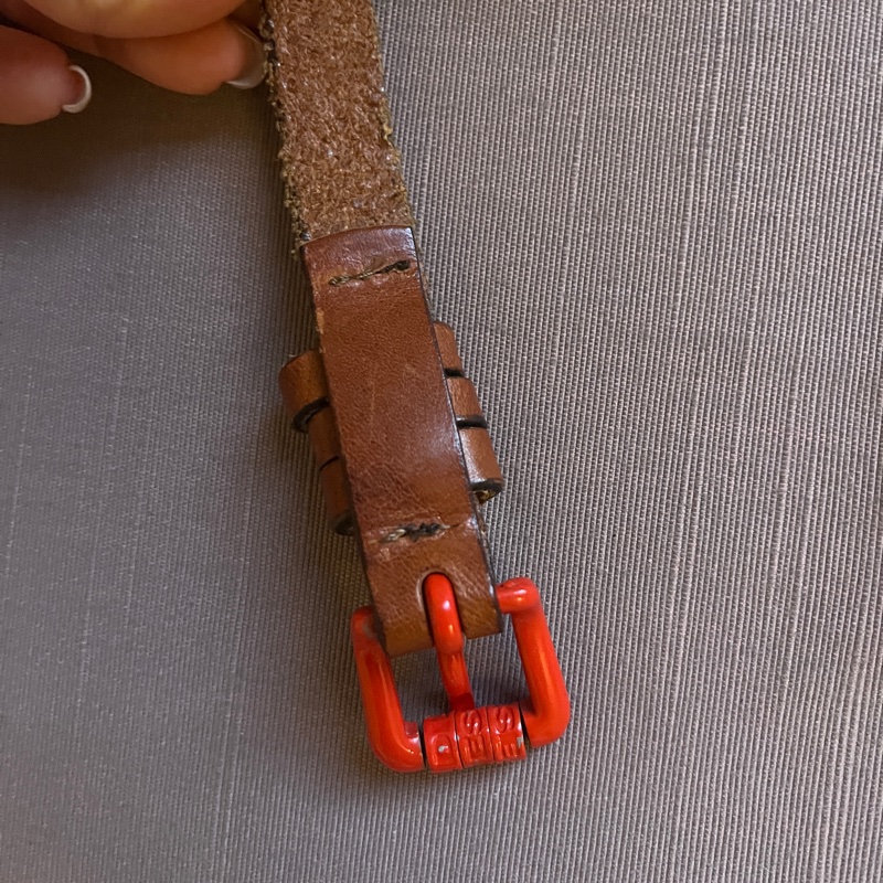 ✨ DIESEL 多彩LOGO 棕色真皮腰帶|經典百搭款-5