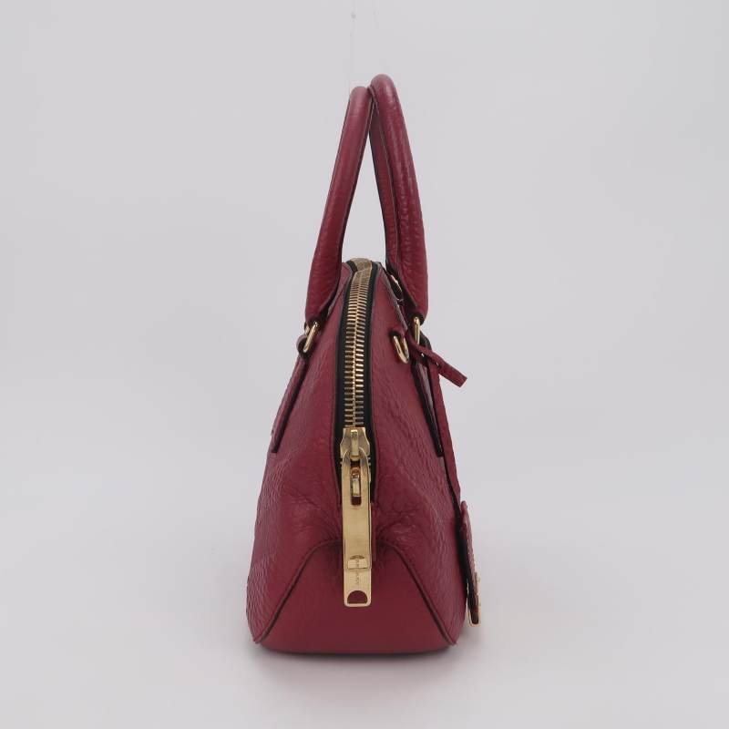 Burberry Orchard牛皮純色橢圓廓形斜背包單肩包-3