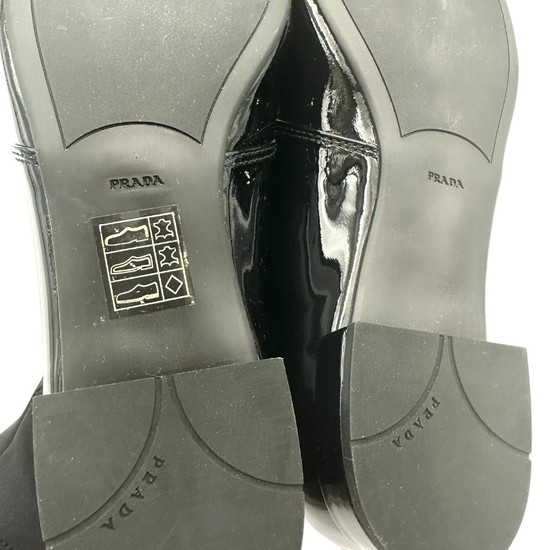 【美收精品】PRADA 黑色跟鞋 B-881【隔月月中將轉賣至日本 上架期限30天】-7