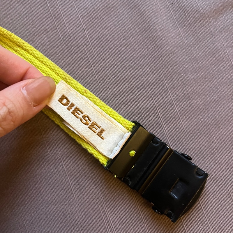 ✨ DIESEL 黃色織帶-4