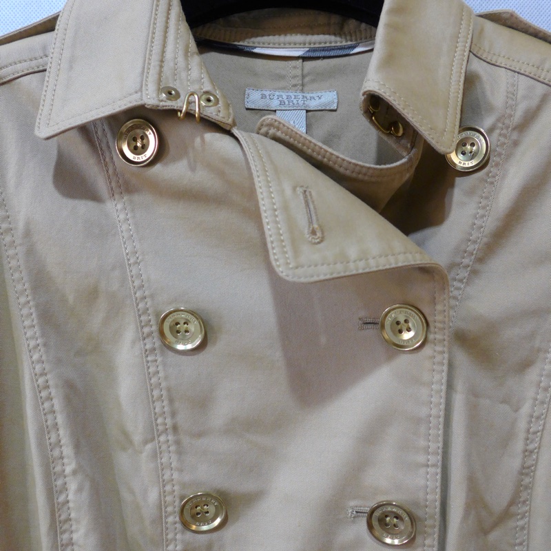 Burberry 風衣式連身洋裝 IT42-1