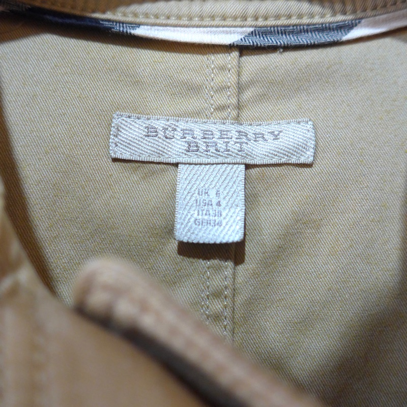 Burberry 風衣式連身洋裝 IT42-3