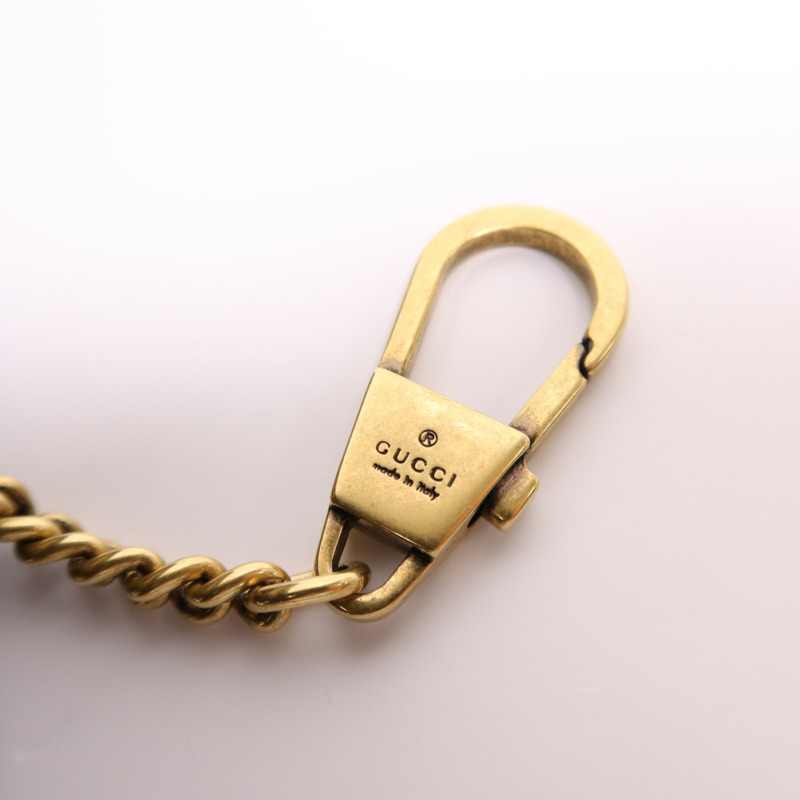 GUCCI 牛皮皮革GG Marmont Bucket金扣肩背袋-12