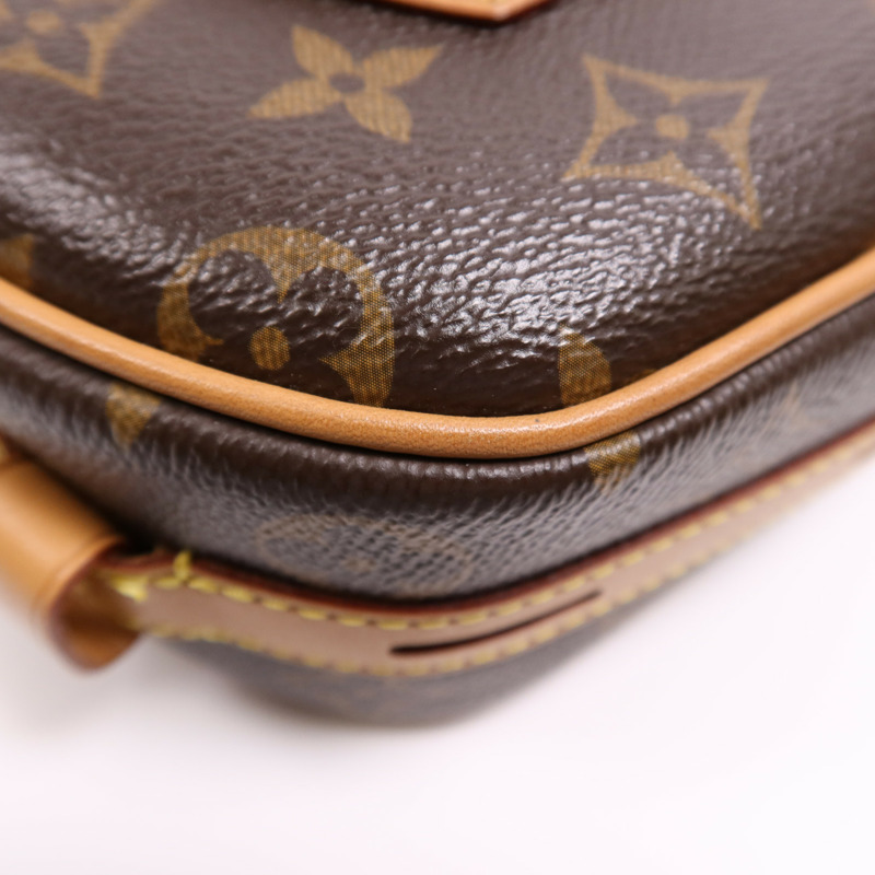 LOUIS VUITTON Monogram Boite Chapeau Souple金扣肩背袋棕色-12