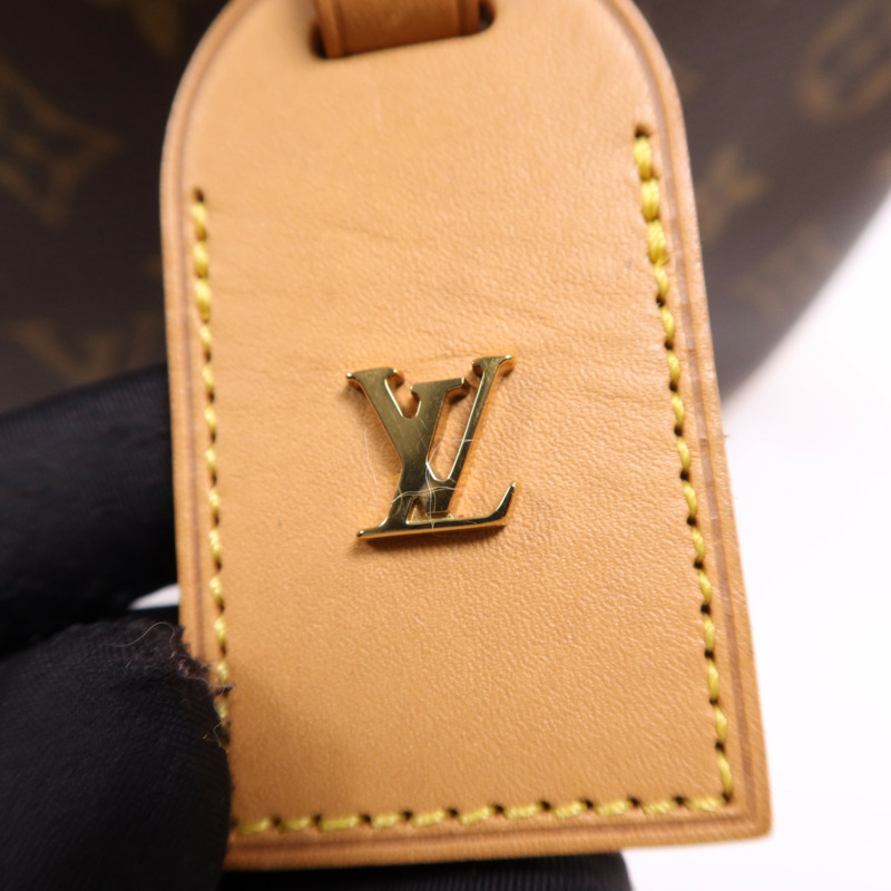 LOUIS VUITTON Monogram Boite Chapeau Souple金扣肩背袋棕色-14