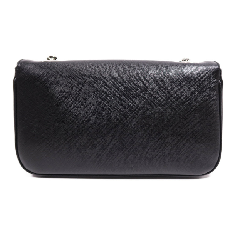 Salvatore Ferragamo 牛皮皮革Chain Shoulder Bag銀扣鏈帶肩背袋-1