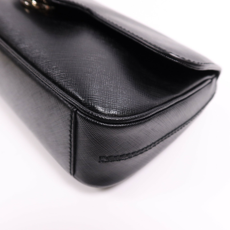 Salvatore Ferragamo 牛皮皮革Chain Shoulder Bag銀扣鏈帶肩背袋-4