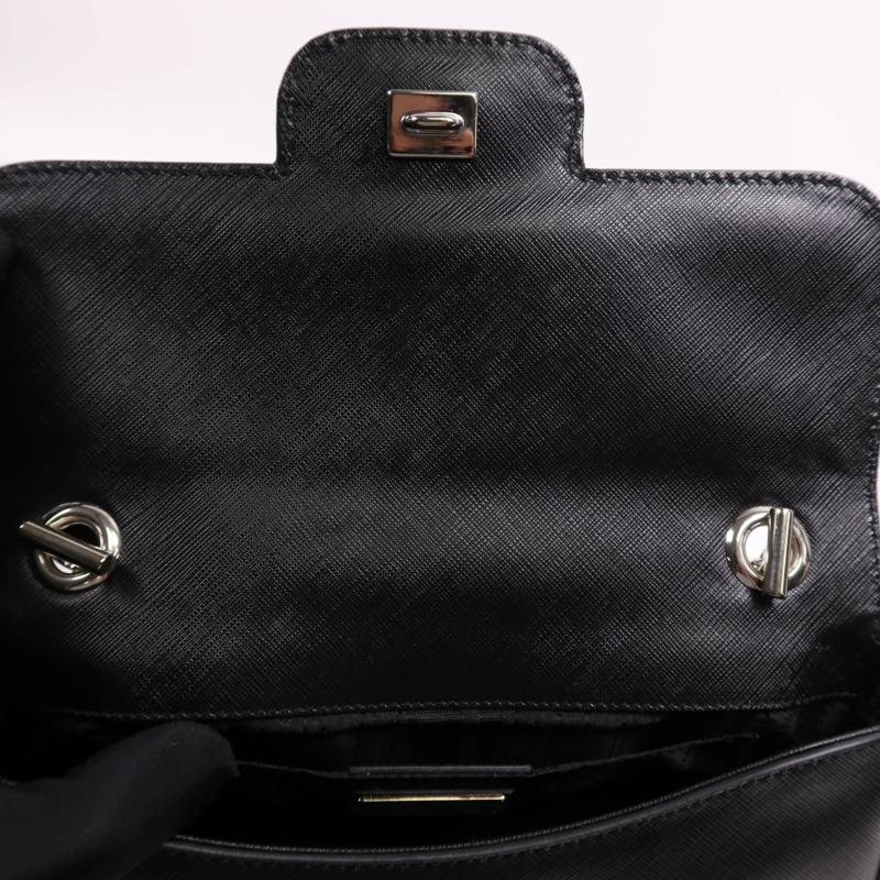 Salvatore Ferragamo 牛皮皮革Chain Shoulder Bag銀扣鏈帶肩背袋-10