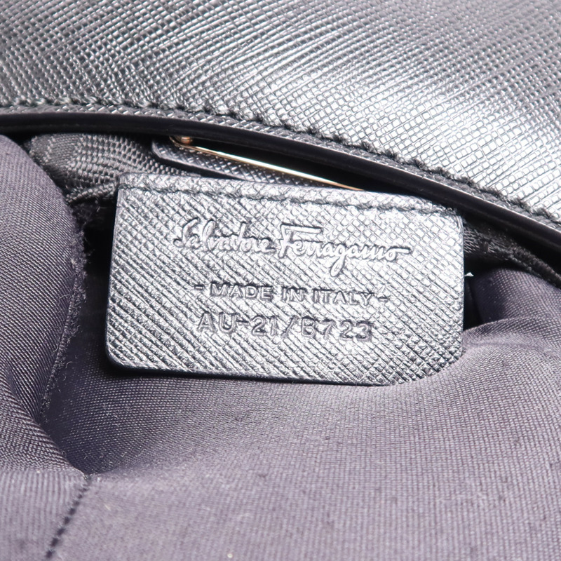 Salvatore Ferragamo 牛皮皮革Chain Shoulder Bag銀扣鏈帶肩背袋-15