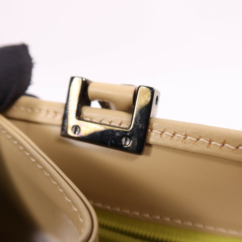 GUCCI 牛皮皮革Jackie Hand Bag銀扣手挽袋-15