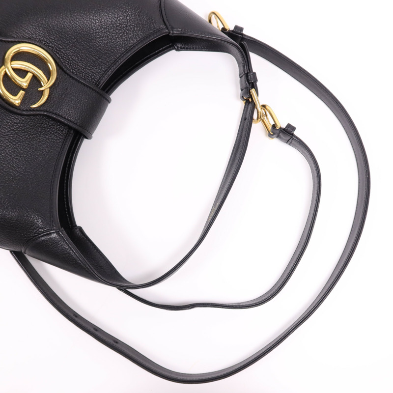 GUCCI 牛皮皮革Aphrodite Medium金扣手挽袋-7