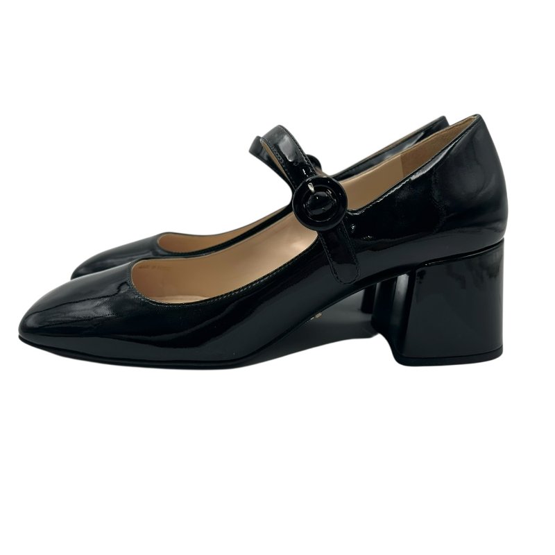 【美收精品】PRADA 黑色跟鞋 B-883【隔月月中將轉賣至日本 上架期限30天】-1