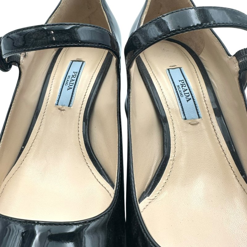 【美收精品】PRADA 黑色跟鞋 B-883【隔月月中將轉賣至日本 上架期限30天】-6