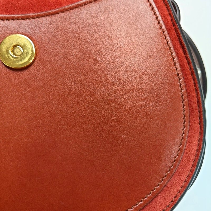 Chloé Tess 小號 棕色牛皮斜背包 金色五金 2條可拆式肩帶-8