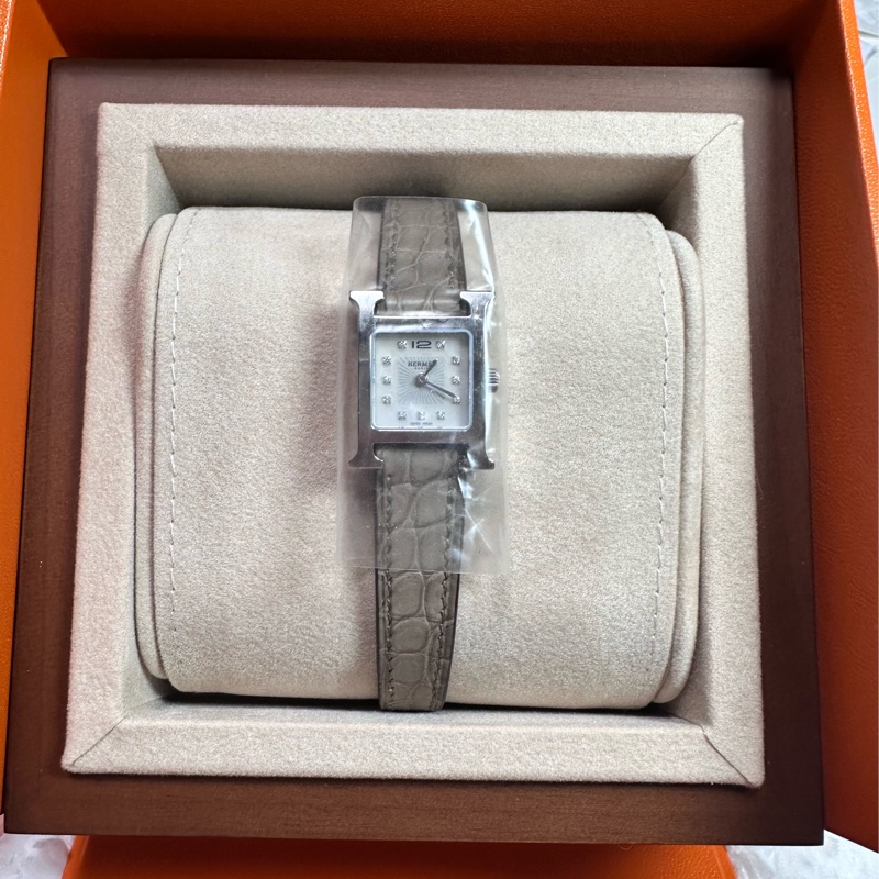 全新愛馬仕 H 腕錶帶鑽 XS-0