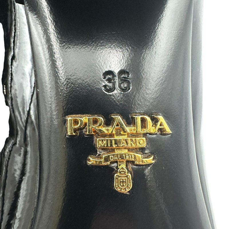 【美收精品】PRADA 黑色跟鞋 B-885【隔月月中將轉賣至日本 上架期限30天】-7