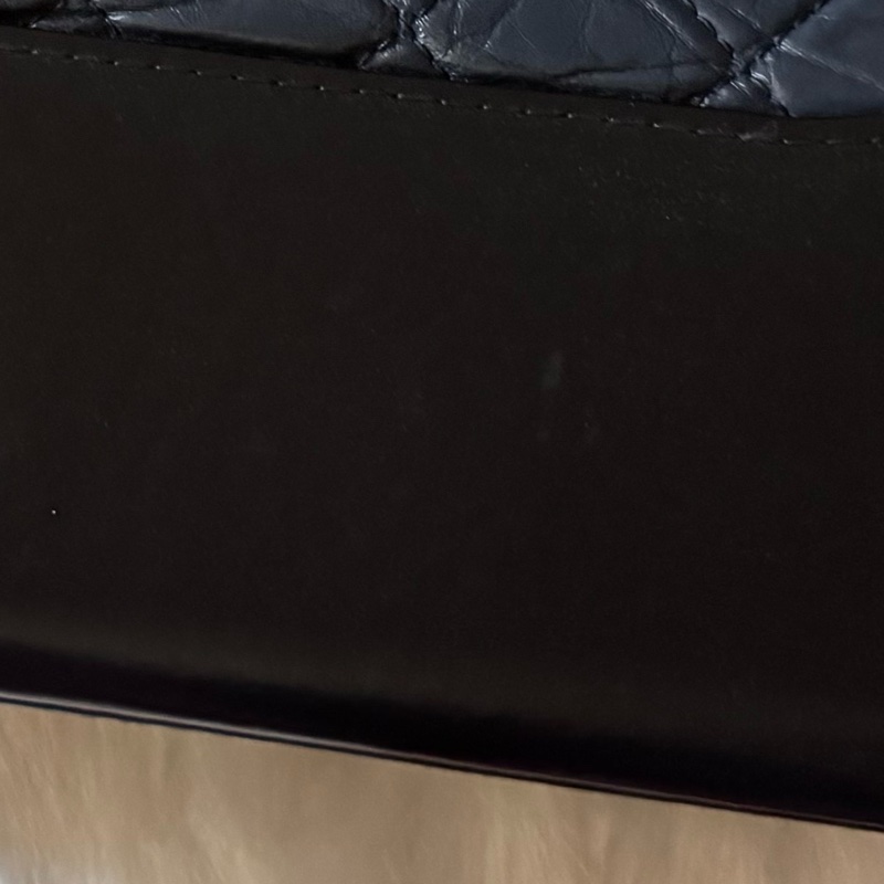 Chanel Gabrielle Hobo 中號深藍牛仔單寧藍色拼黑色金釦牛皮-23