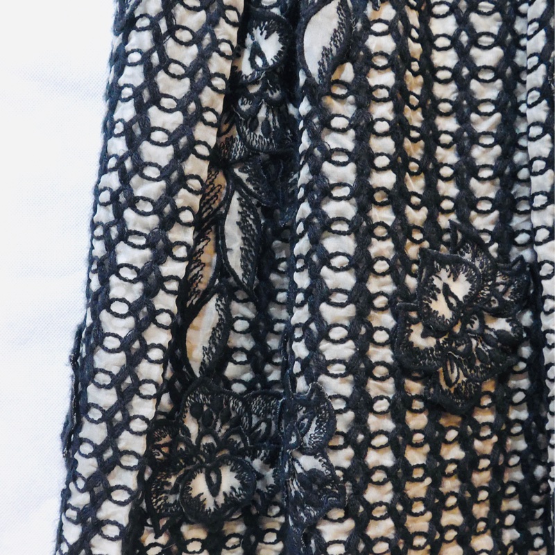 義大利精品中的精品ALBERTA FERRETTI立體蕾絲刺繡小禮服IT40-0