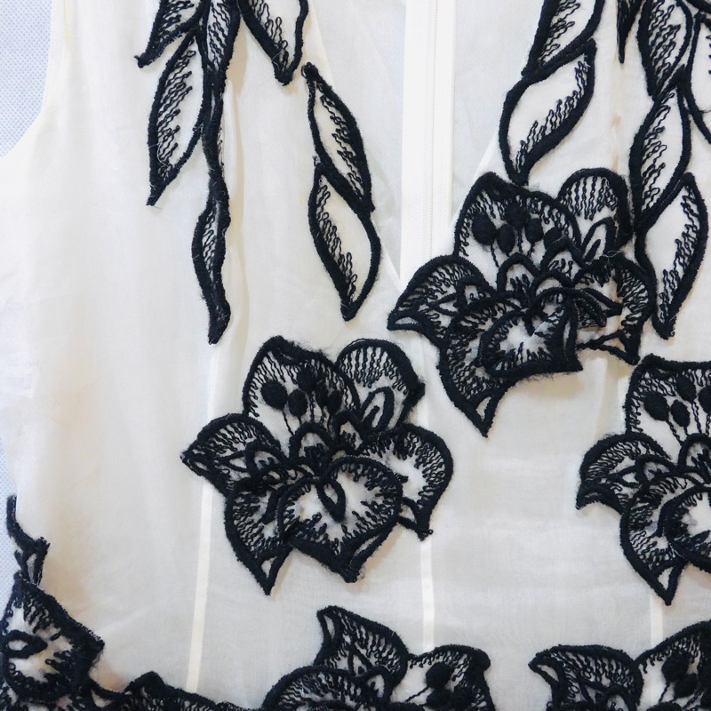 義大利精品中的精品ALBERTA FERRETTI立體蕾絲刺繡小禮服IT40-1