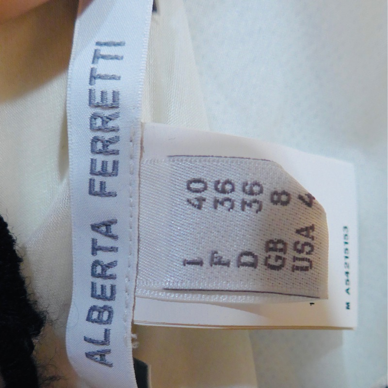 義大利精品中的精品ALBERTA FERRETTI立體蕾絲刺繡小禮服IT40-2