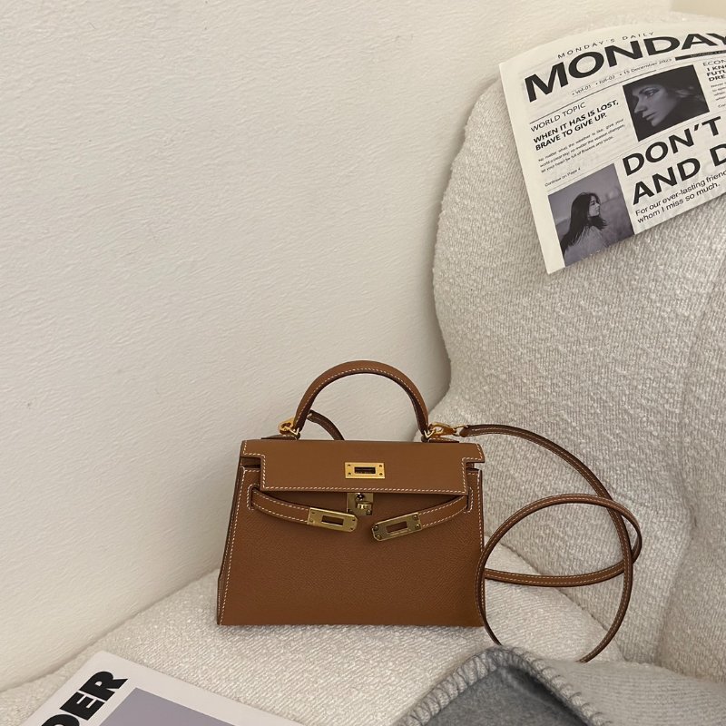 HERMES Mini kelly ll - 金棕金 Y-0