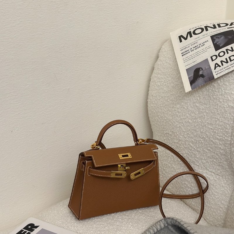 HERMES Mini kelly ll - 金棕金 Y-2