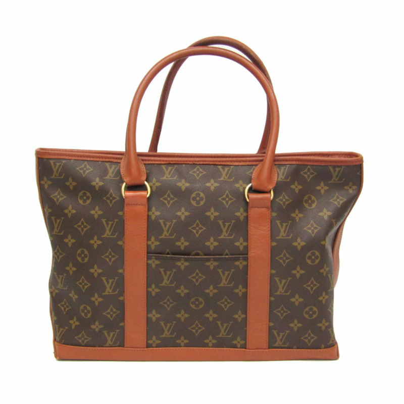 Louis Vuitton Monogram Sac Weekend PM M42425 男士、女士手提包棕色-0