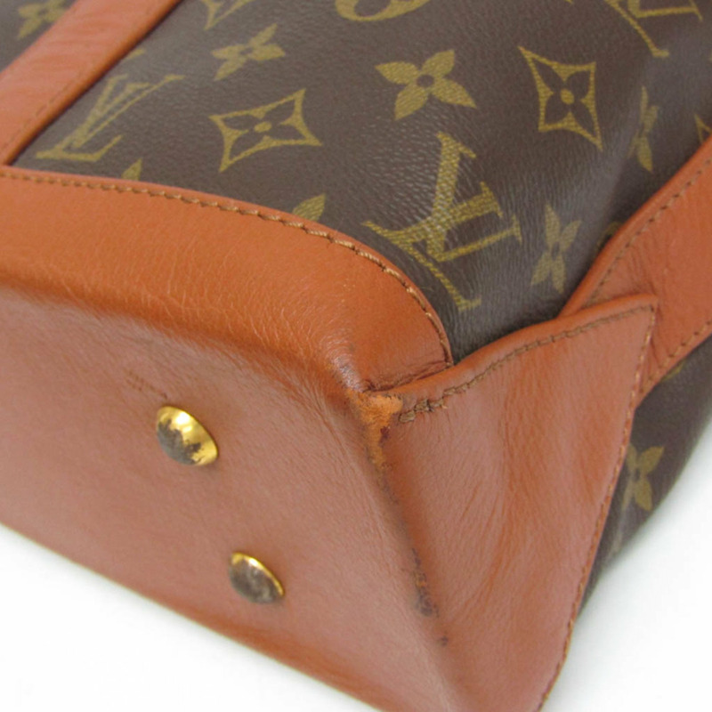 Louis Vuitton Monogram Sac Weekend PM M42425 男士、女士手提包棕色-5
