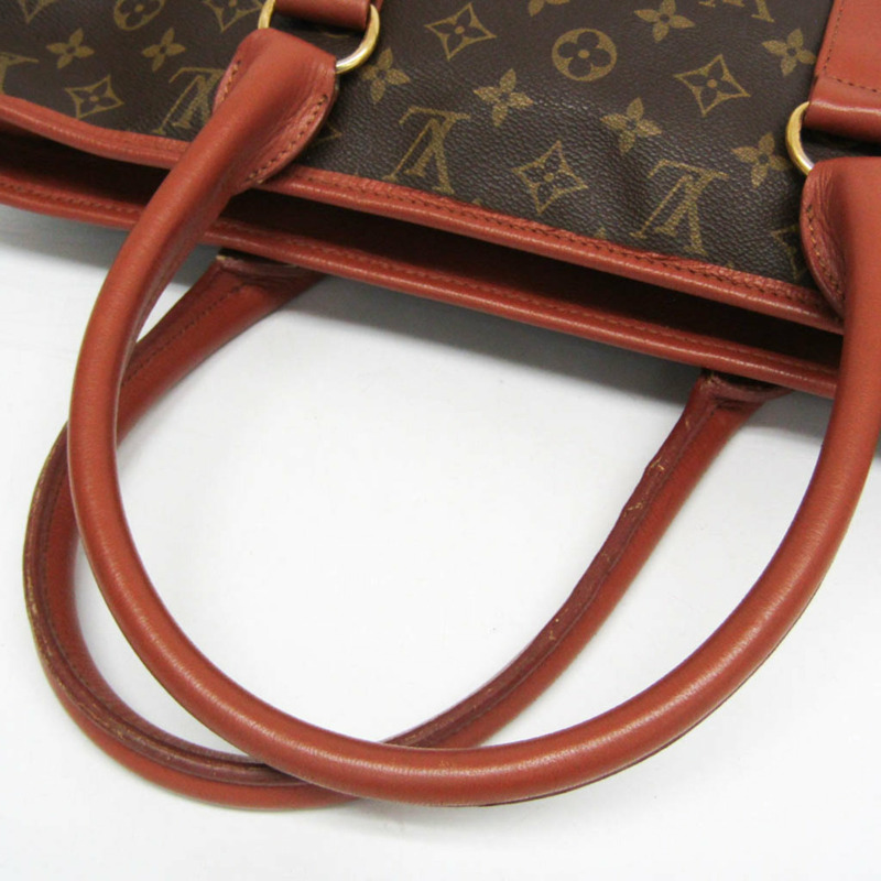 Louis Vuitton Monogram Sac Weekend PM M42425 男士、女士手提包棕色-11