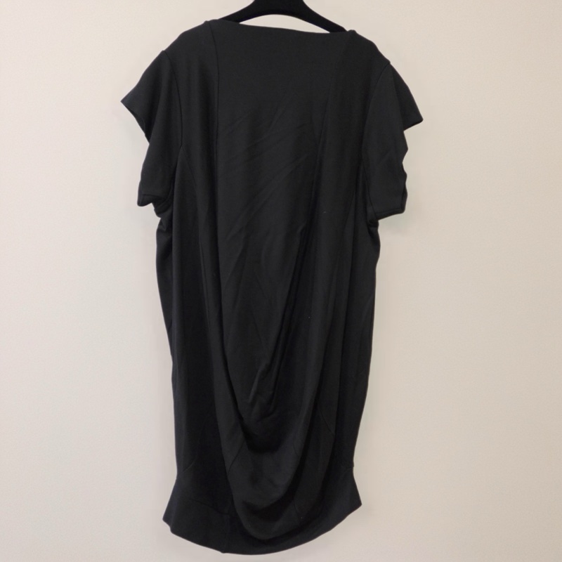 英國精品Vivienne Westwood 黑色素面花苞裙 M-1