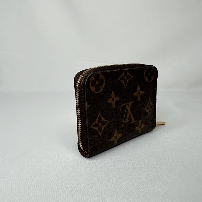 LV 老花拉鏈零錢包-5