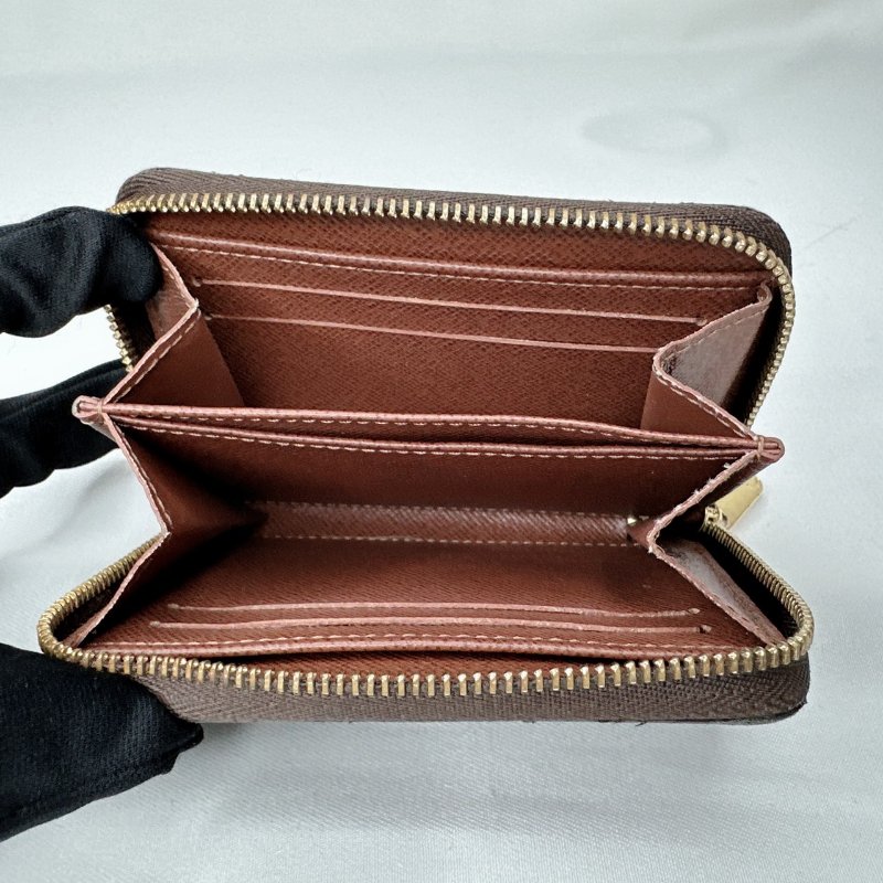 LV 老花拉鏈零錢包-7