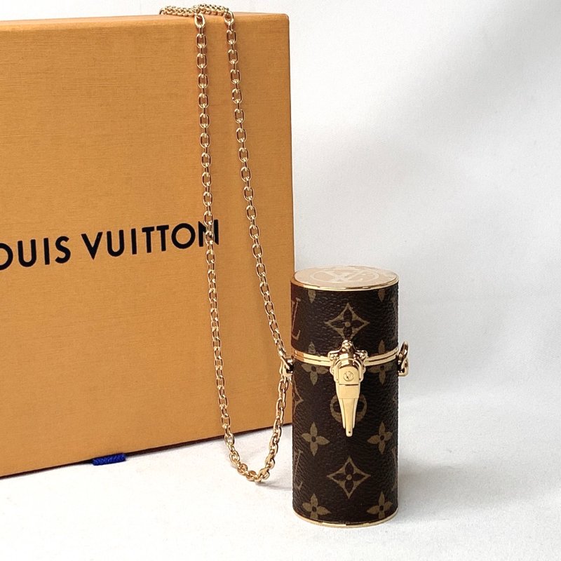 LV 老花鏈帶口紅唇膏盒-0