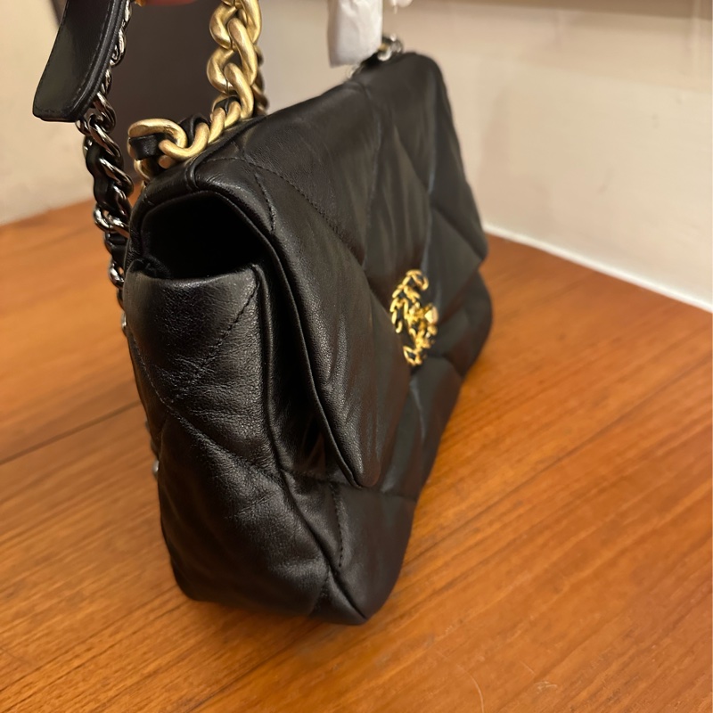 CHANEL 黑菱格19 26鍊包 保卡款-2