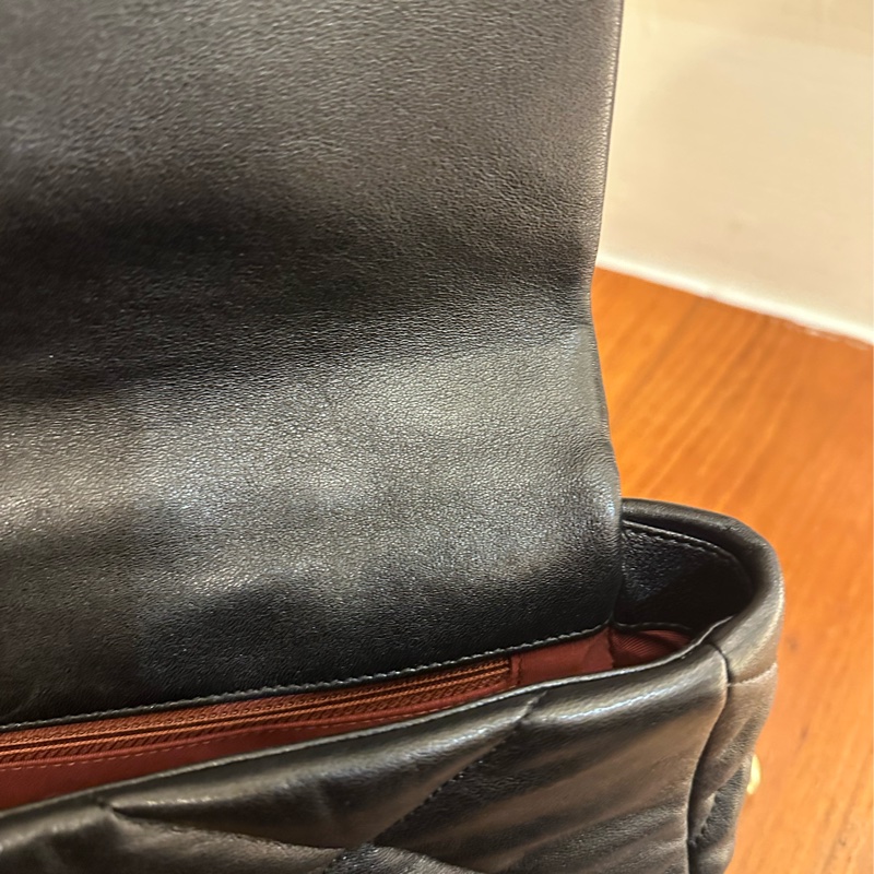 CHANEL 黑菱格19 26鍊包 保卡款-12