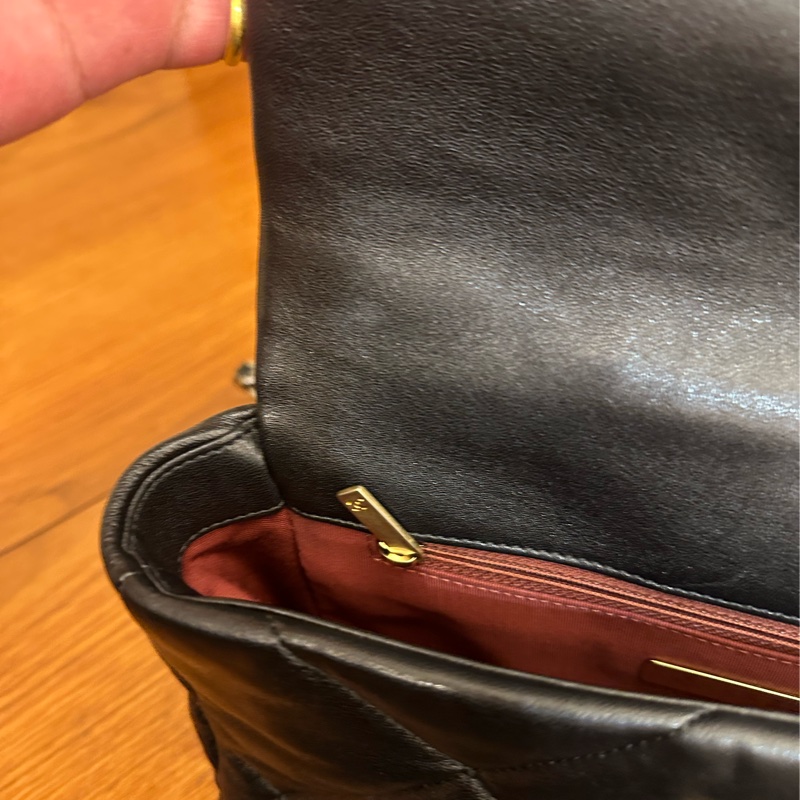 CHANEL 黑菱格19 26鍊包 保卡款-13