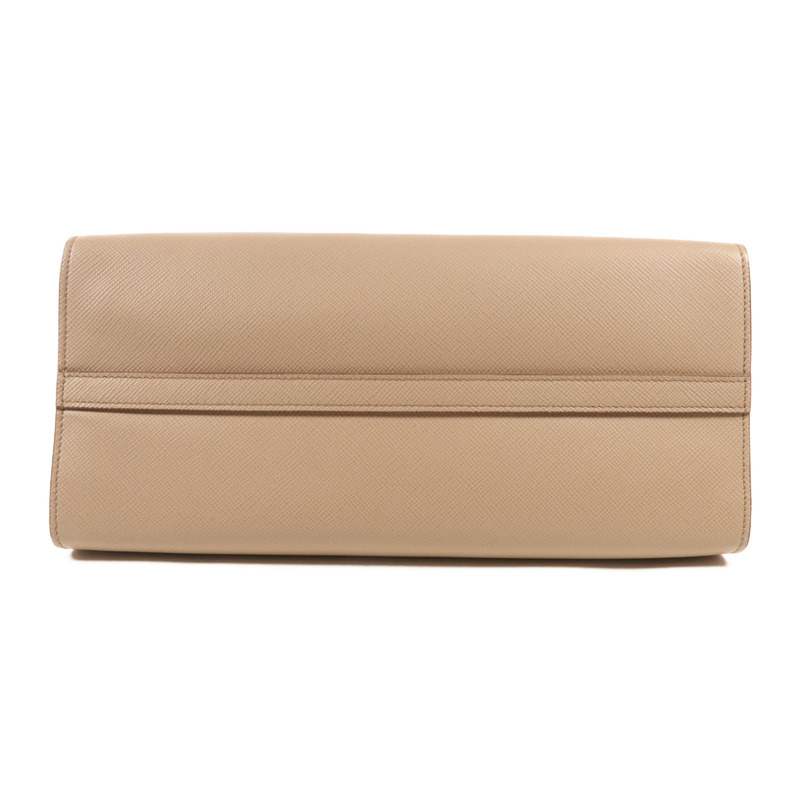 PRADA 牛皮皮革Monochrome金扣手挽肩背兩用袋-3