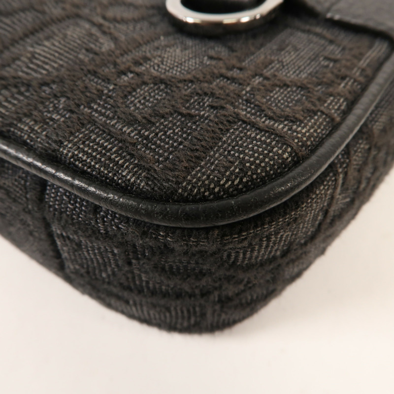 Dior 帆布Shoulder Bag銀扣肩背袋-6