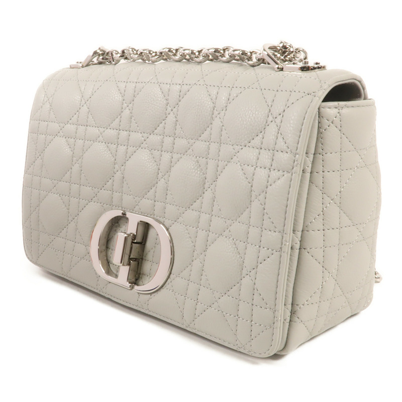 Dior 牛皮皮革Caro Medium銀扣肩,背袋-2